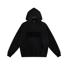 Fear of God Essentials Double Line Hoodie & Sweatpants Set Black
