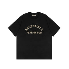 Essentials Fear of God Arch Logo Flocked Tee – Black