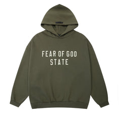 Fear of God State Pullover Hoodie – Army Green