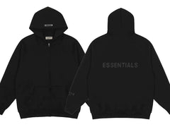 Fear of God Essentials Full-Zip Hoodie Black