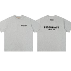 Essentials Fear of God Double-Print Flocked Tee – Deep Oats