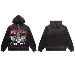 Vale Forever Black Red Archive Graphic Hoodie