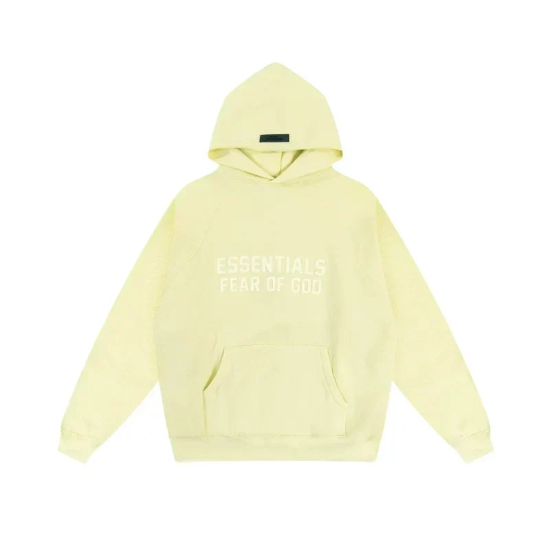 Fear of God Essentials Double Line Hoodie & Sweatpants Set Canary