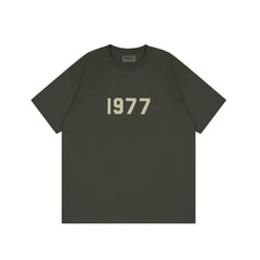 Fear of God Essentials 1977 Flocked Tee – Olive