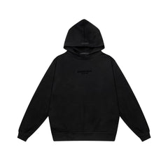 Fear of God Essentials Silicone Logo Hoodie & Sweatpants Set Black
