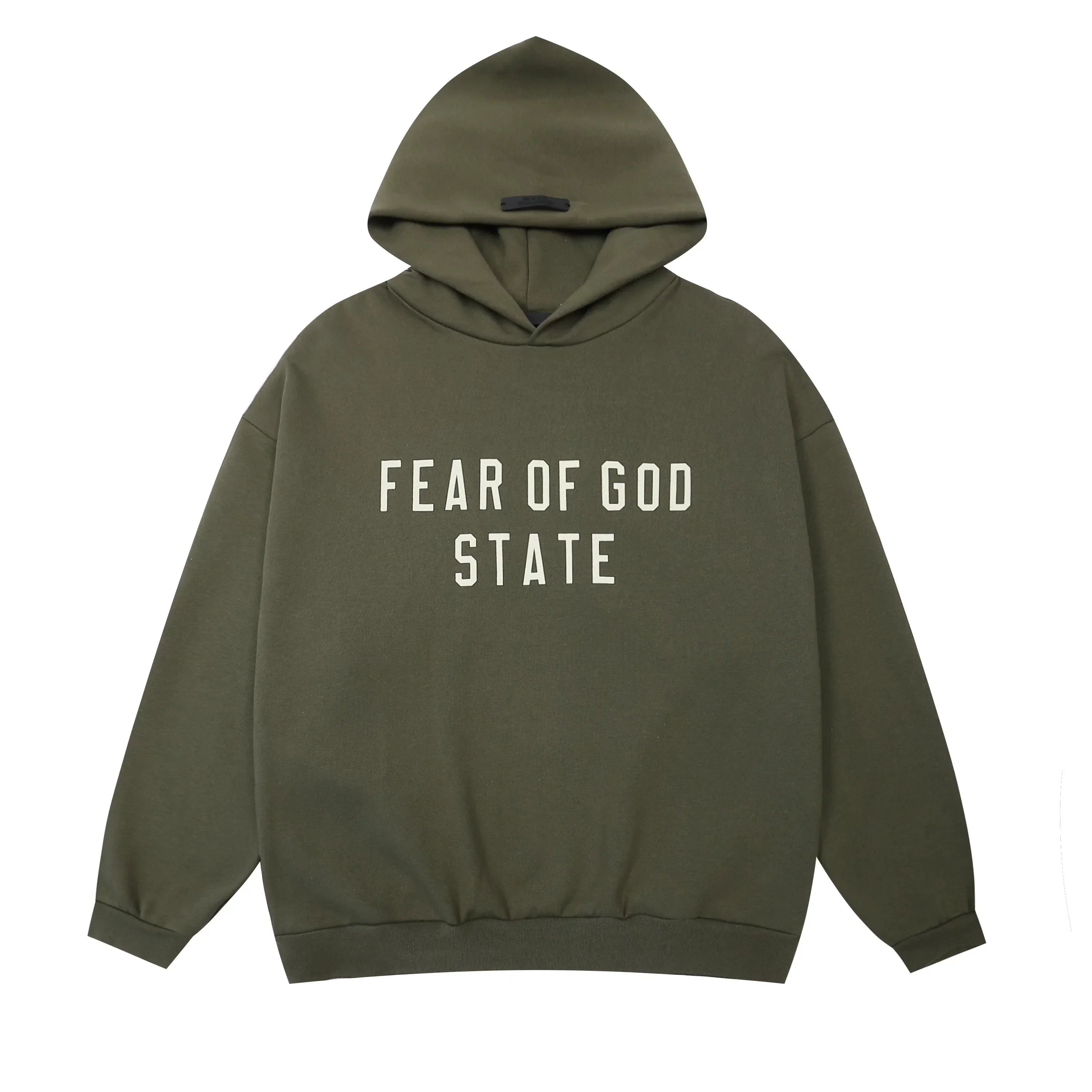 Fear of God State Pullover Hoodie – Army Green