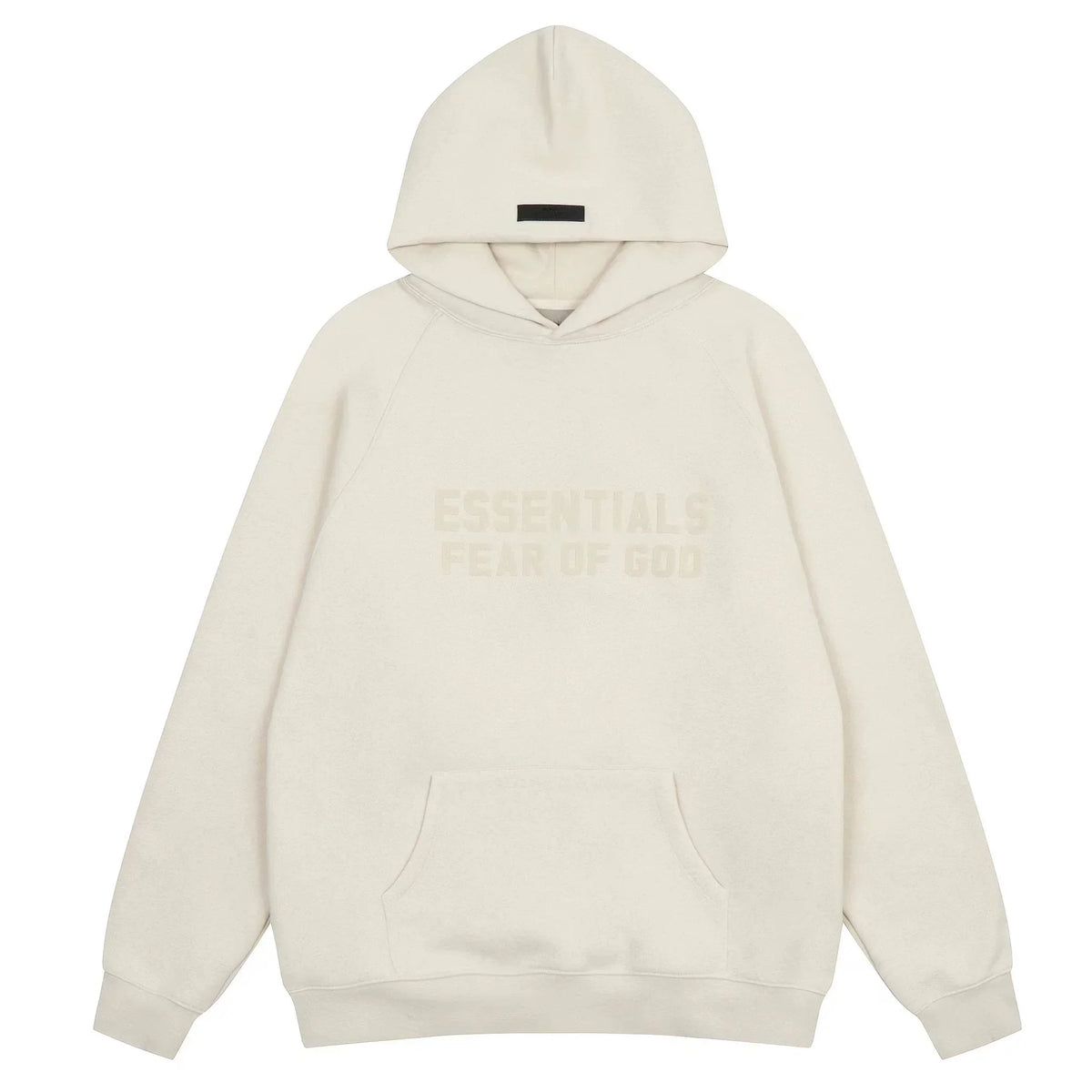 Fear of God Essentials Double Line Pullover Hoodie Cream White