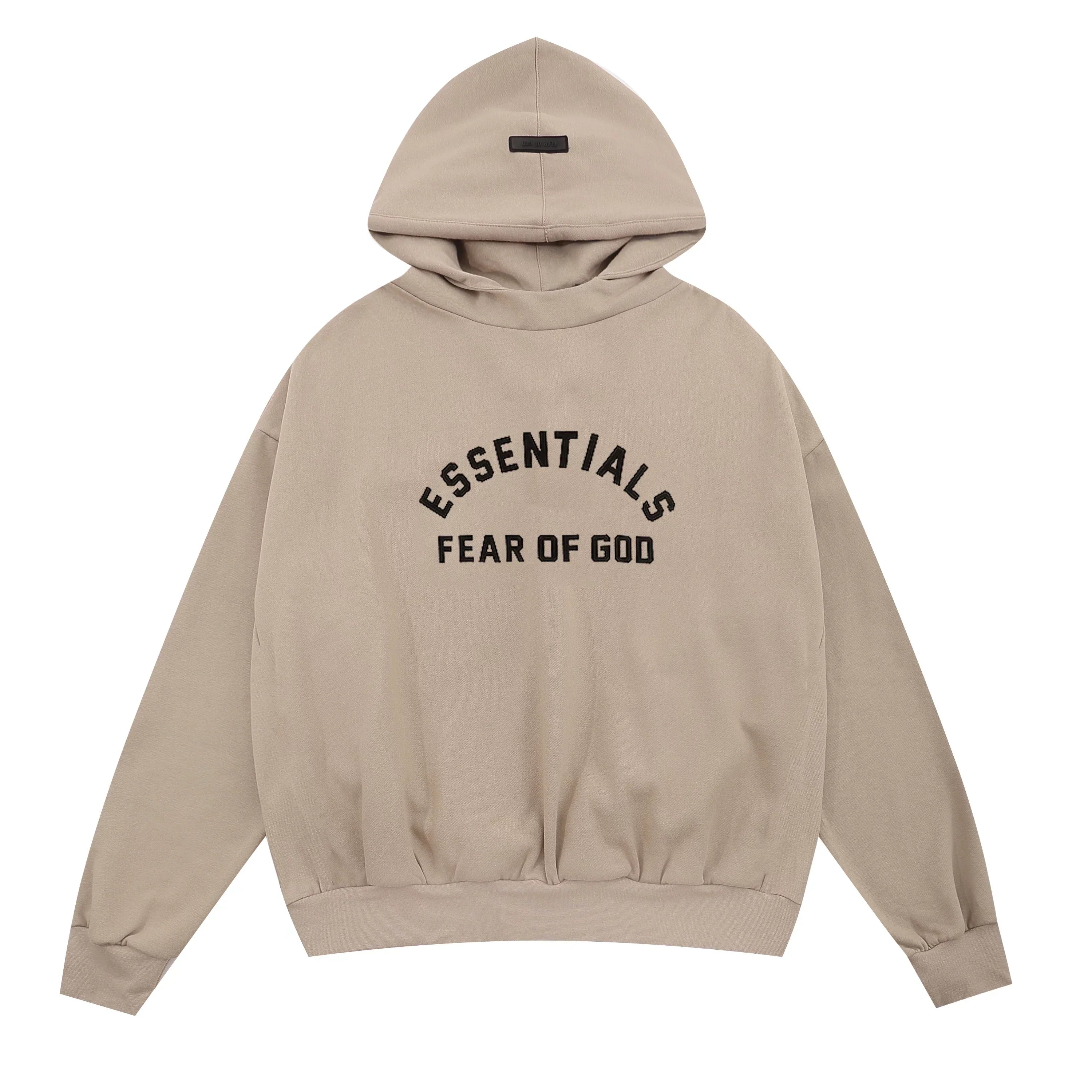 Fear of God Essentials Arch Logo Pullover Hoodie Tan