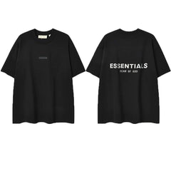 ESSENTIALS Fear of God Back Print Tee – Black