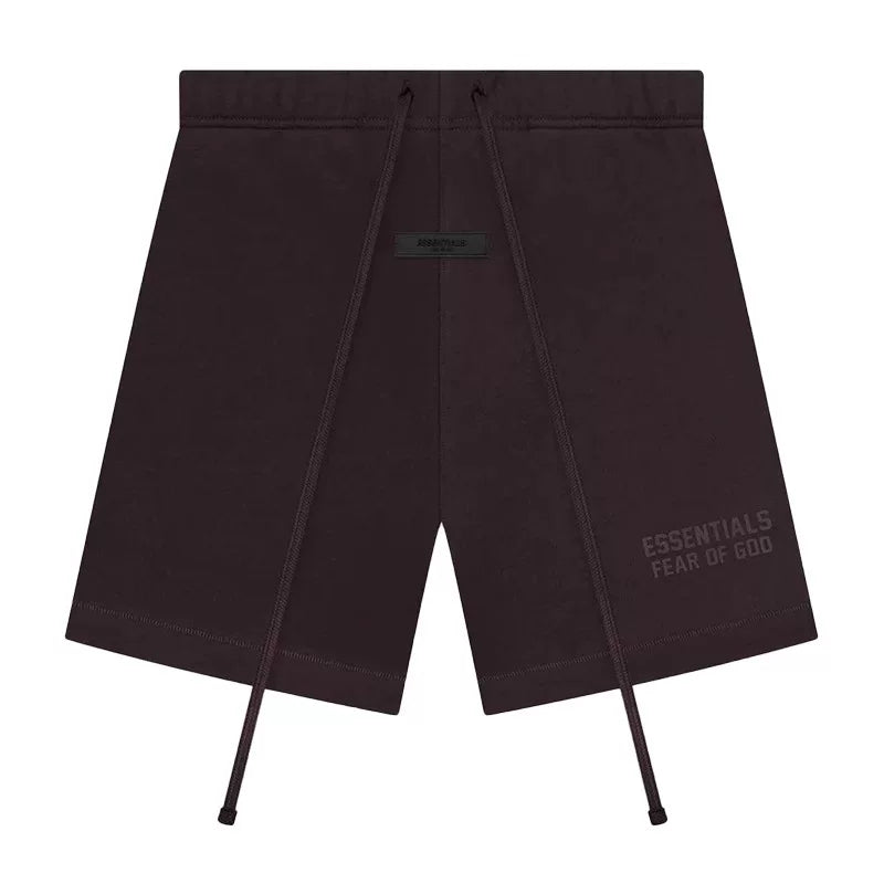 Fear of God Essentials Velvet Shorts – Plum
