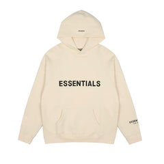 Fear of God Essentials Sleeve Print Pullover Hoodie – Cream