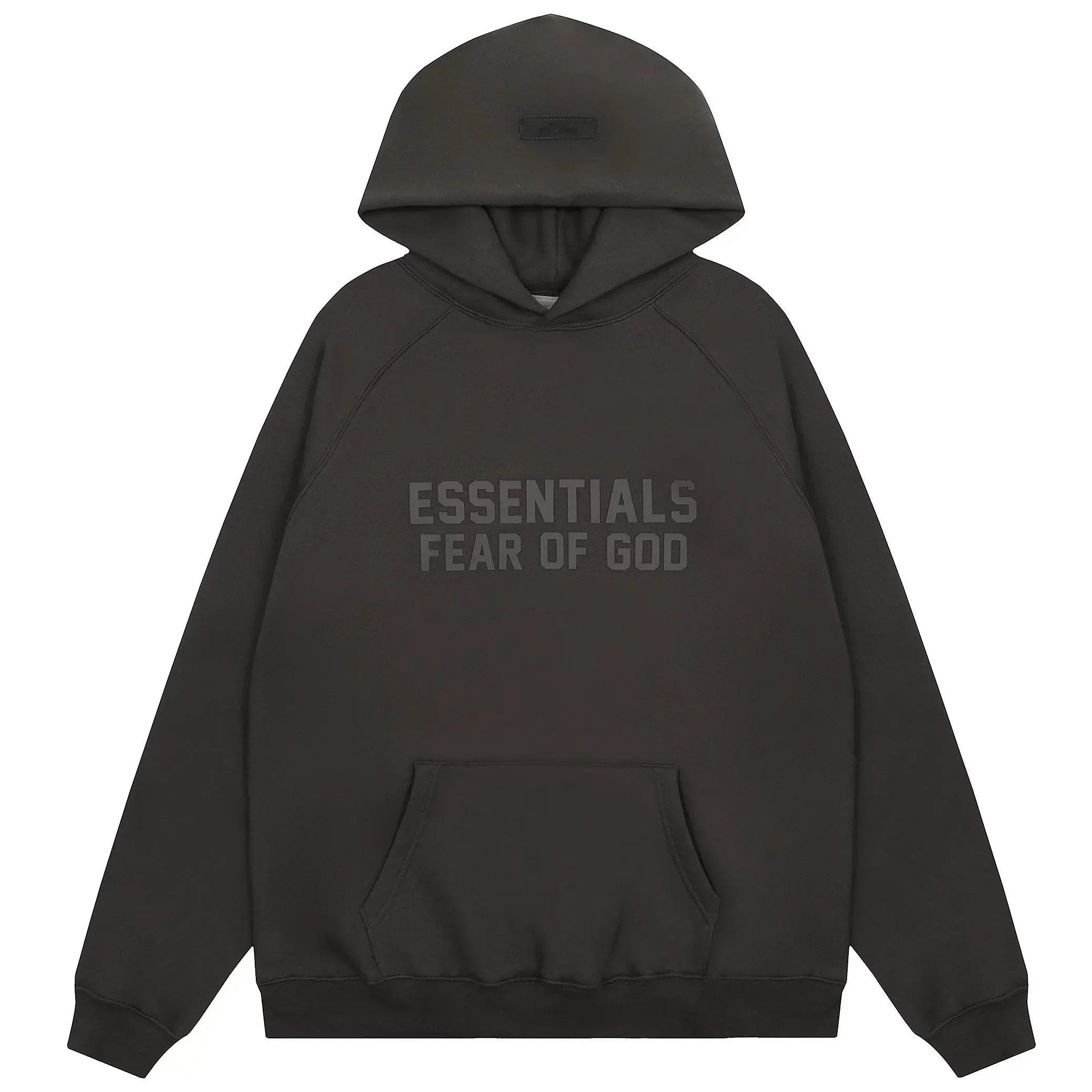 Fear of God Essentials Double Line Pullover Hoodie Off Black