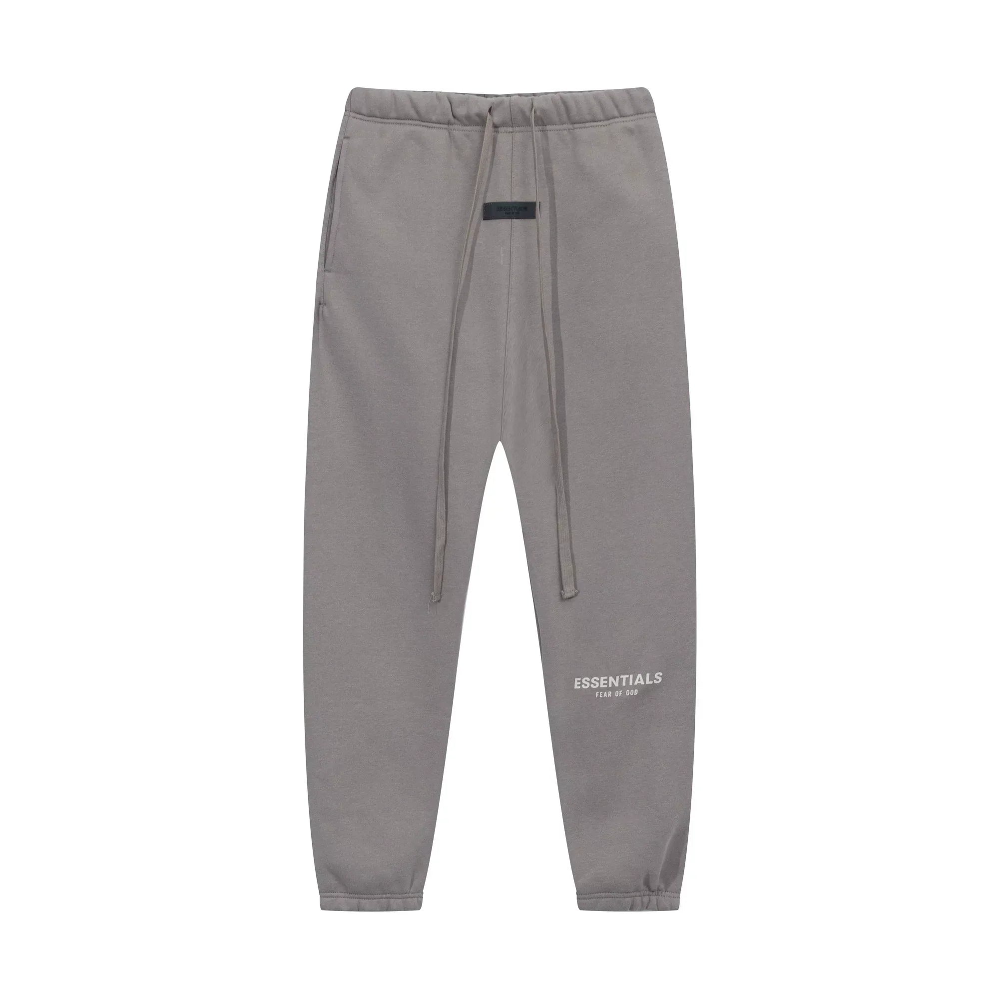 Fear of God Essentials Small Logo Hoodie & Sweatpants Set Gray Flannel