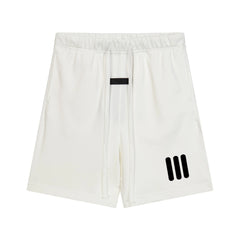 Fear of God Essentials Triple Stripe Shorts – White