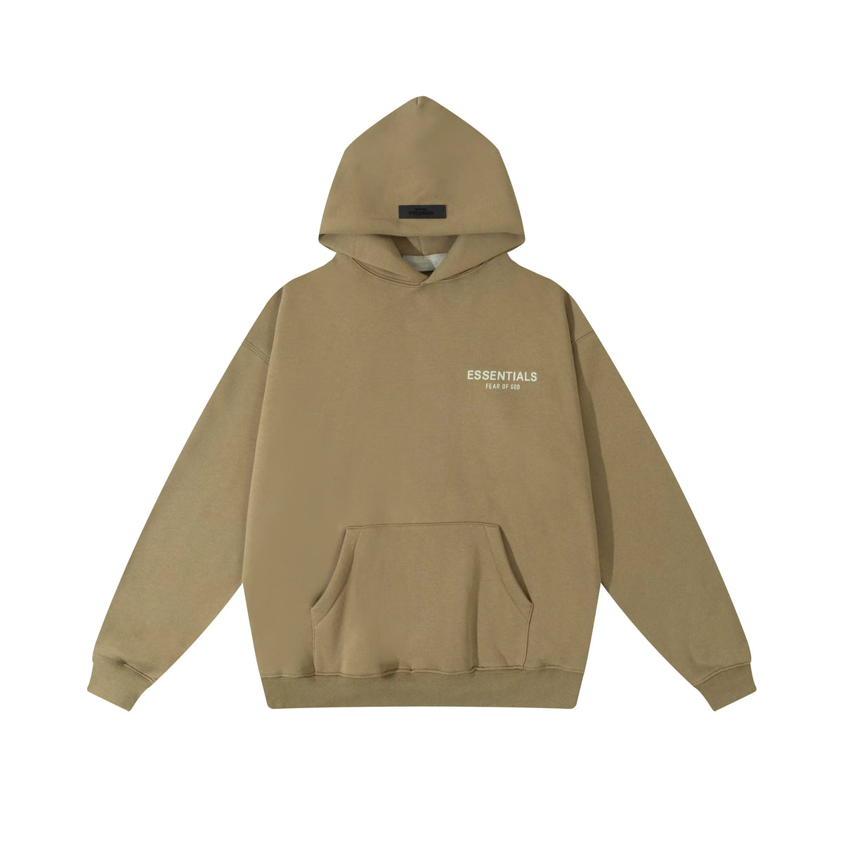 Fear of God Essentials Small Logo Hoodie & Sweatpants Set Tan