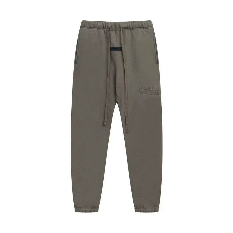 Fear of God Essentials Double Line Hoodie & Sweatpants Set Taupe